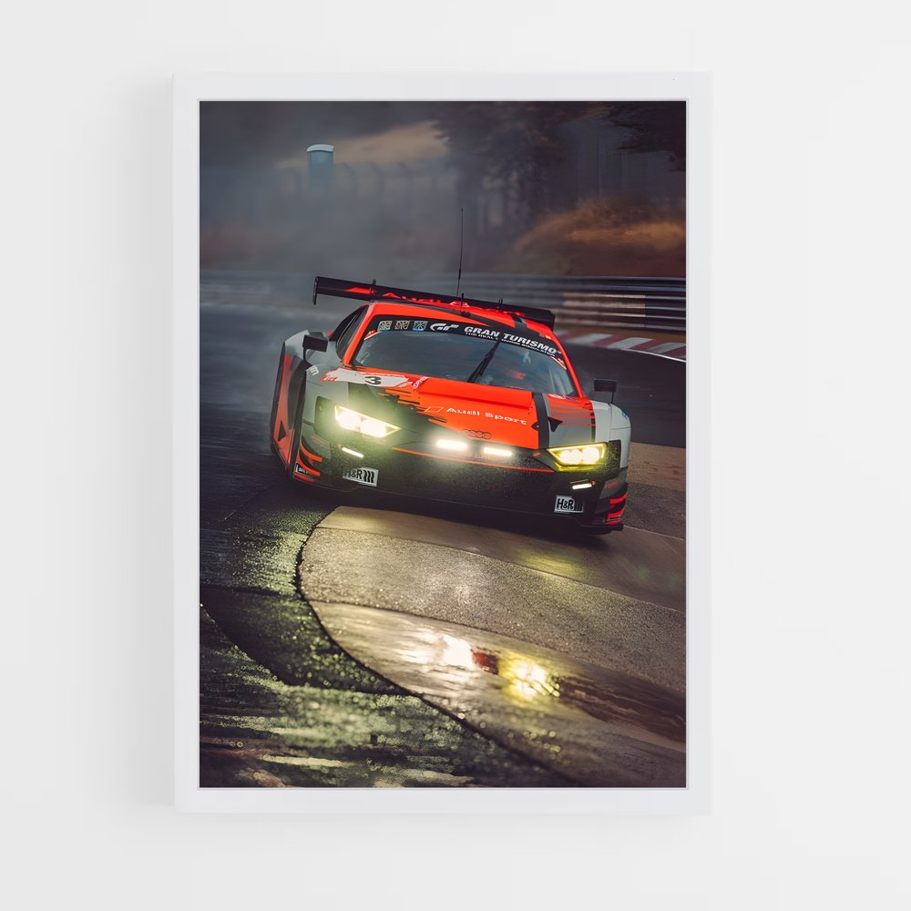 Poster Nuit Glissante – affiche Audi (vue 3)